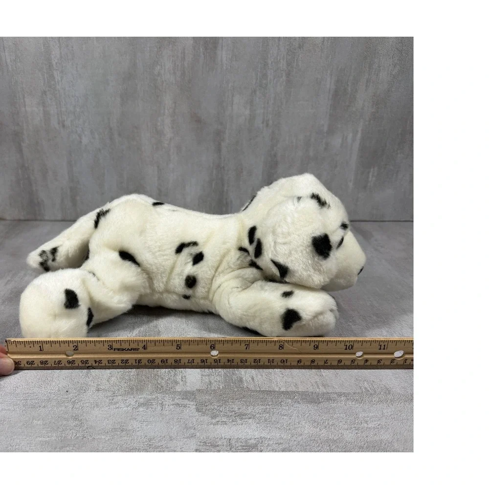 Aurora Dalmatian Dog Plush Stuffed Animal Black White Spotted Puppy 11 Inch